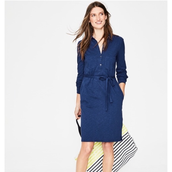 Boden Dresses & Skirts - NWT Boden Jena Jersey dress, tie waist, pockets 8P